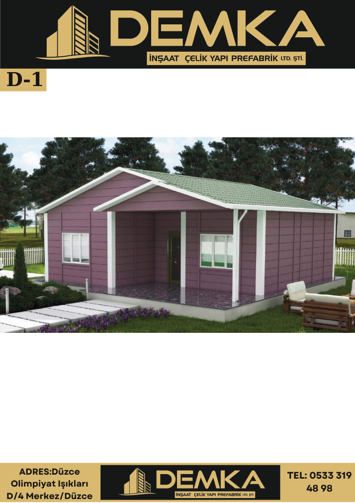 D serisi örnek plan